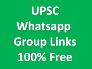 UPSC Whatsapp Group Links